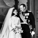 Bryllupet sto i Oslo Domkirike 29. august 1968 (Arkivfoto, Scanpix)